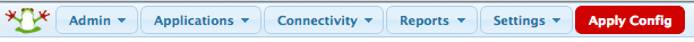 Menu bar with Apply Config. Menu bar with Apply Config.