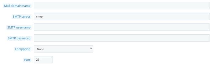 Email server connection settings Email server connection settings
