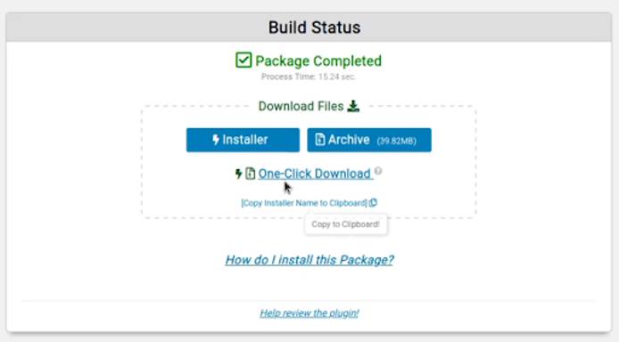 Duplicator Backup Package Complete