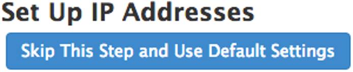 cPanel IP address configuration. cPanel IP address configuration.