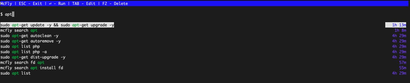 McFly list change with previous search McFly list change with previous search